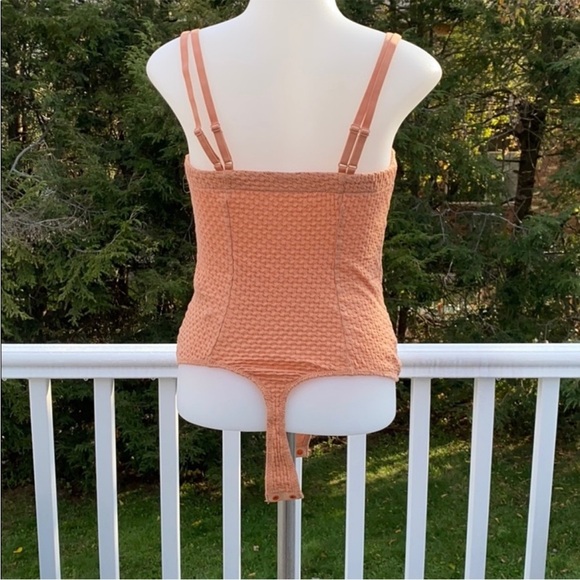 Free People Intimately Bodysuit Peach/Light Coral XS - Picture 8 of 10